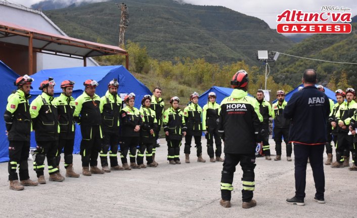 Artvin'de arama kurtarma tatbikatı yapıldı