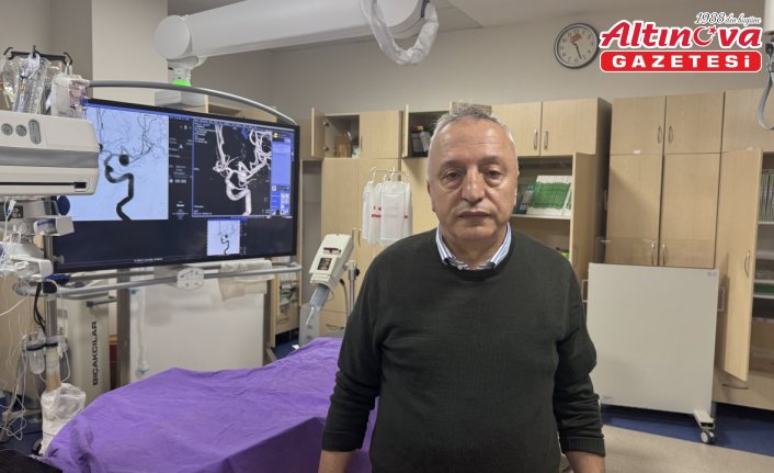 Beynindeki “dev anevrizma“dan kapalı yöntem ameliyatla kurtuldu