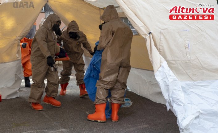 Bolu'da 5,8 büyüklüğünde deprem senaryosuyla tatbikat yapıldı