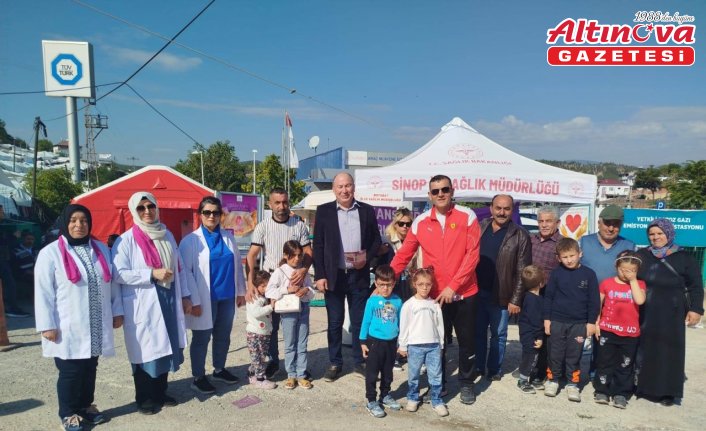 Boyabat'ta meme kanserine dikkat çekmek amacıyla etkinlik düzenlendi