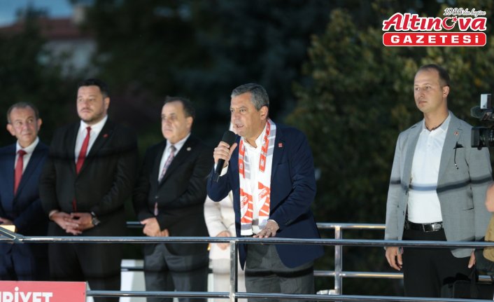 CHP Genel Başkanı Özel, partisinin Bolu mitinginde konuştu: