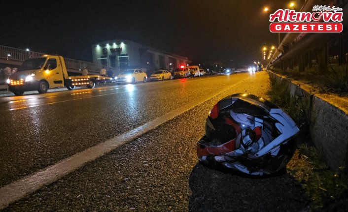 Çorum'da çelik bariyere çarpan motosikletin sürücüsü öldü