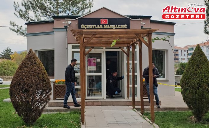 Çorum'da mahalle muhtarlığına silahla saldıran kişi yakalandı