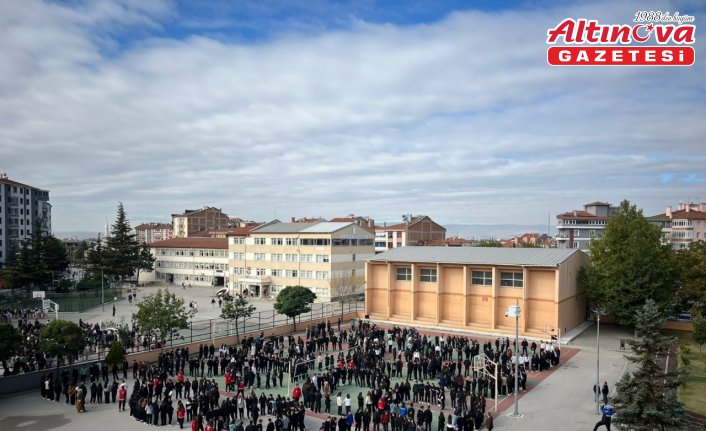 Çorum'da okullarda afetlere karşı eş zamanlı tatbikat yapıldı