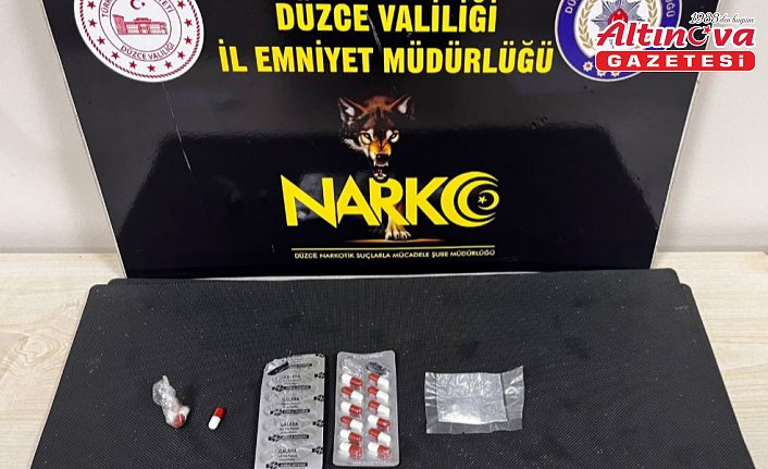 Düzce'de uyuşturucu operasyonlarında 3 zanlı tutuklandı