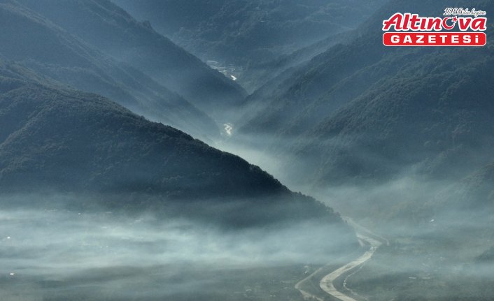 Düzce ve Bolu'da sis etkili oldu