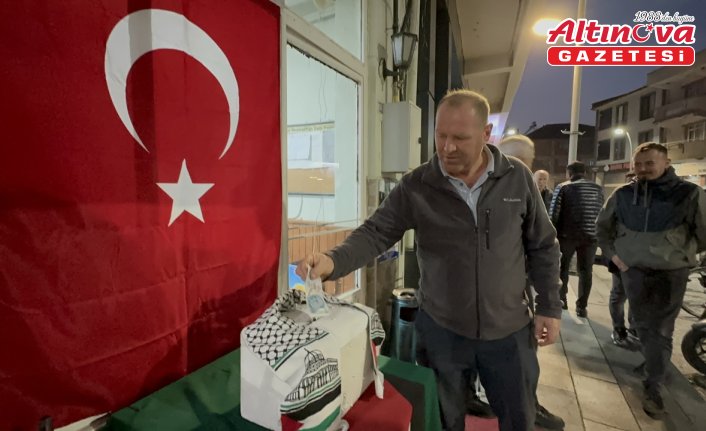 Düzce'de bir esnaf günlük gelirini Gazze'ye bağışladı