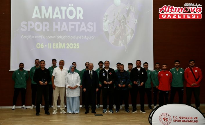 Giresun'da Amatör Spor Haftası ödül töreni düzenlendi