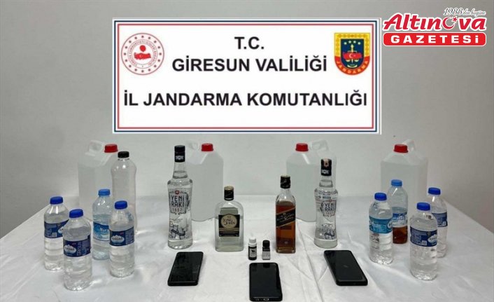 Giresun'da kaçak alkol operasyonu