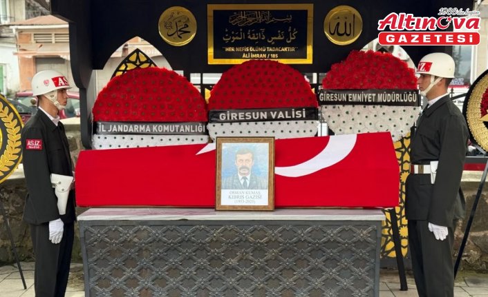 Giresun'da vefat eden Kıbrıs gazisi son yolculuğuna uğurlandı
