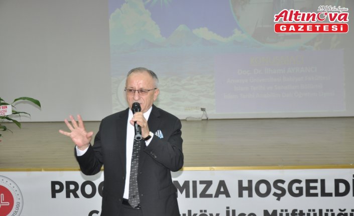 Gümüşhacıköy’de “Peygamberimiz ve Aile Ahlakı” konulu konferans düzenlendi