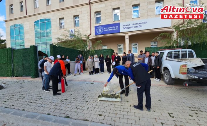 Gümüşhacıköy’de sivil savunma ve afet eğitimi düzenlendi