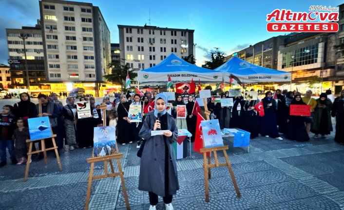 İsrail'in Küresel Sumud Filosu'na saldırısı Samsun'da kınandı