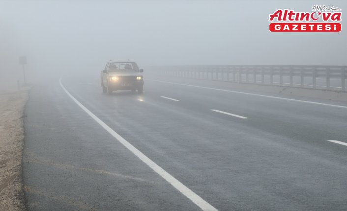 Karabük-Bartın kara yolunda sis etkili oldu