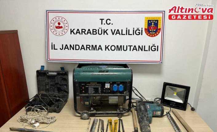 Karabük'te kaçak kazı operasyonunda 4 şüpheli yakalandı