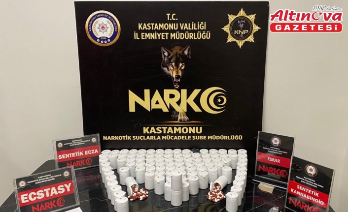 Kastamonu'da uyuşturucu operasyonunda 2 zanlı tutuklandı