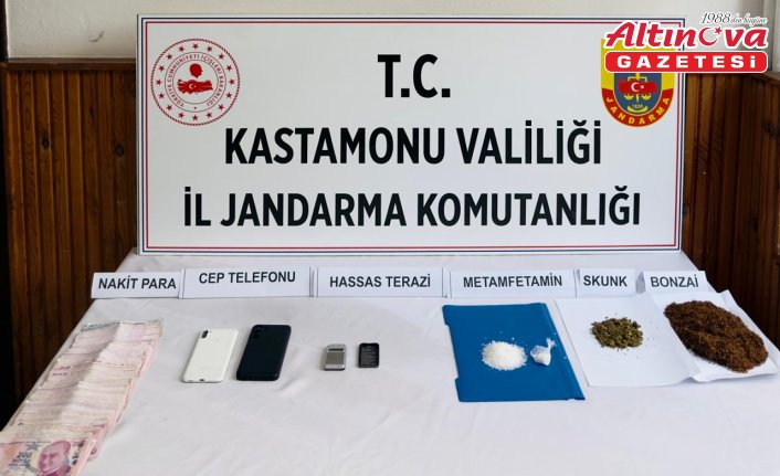 Kastamonu'da uyuşturucu operasyonunda yakalanan zanlı tutuklandı