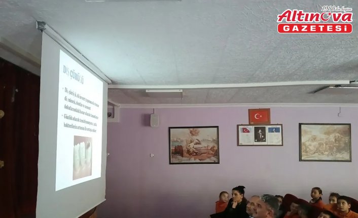 Küre'de ağız ve diş sağlığı eğitimi verildi