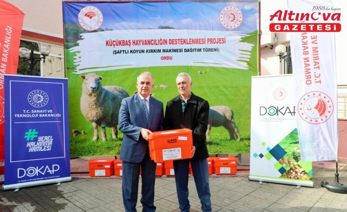 Ordu'da koyun yetiştiricilerine ekipman dağıtıldı