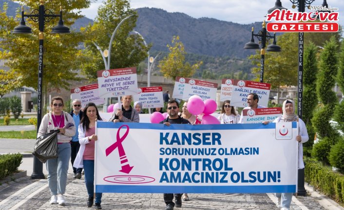 Osmancık'ta Meme Kanseri Farkındalık Yürüyüşü düzenlendi