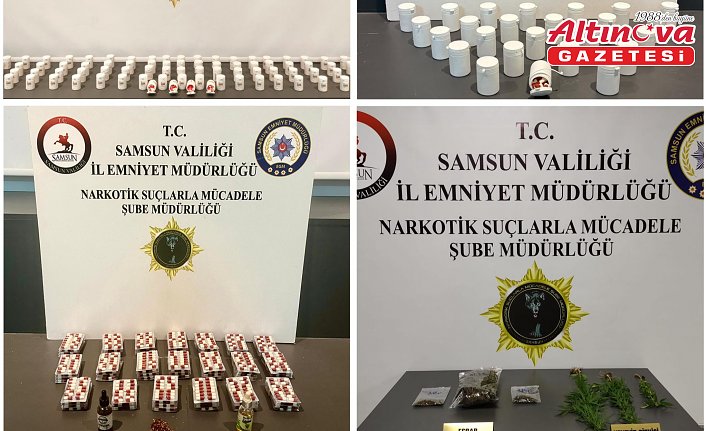 Samsun'da uyuşturucu operasyonunda 6 zanlı yakalandı