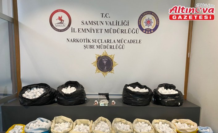 Samsun'da 105 binden fazla uyuşturucu hap ele geçirildi