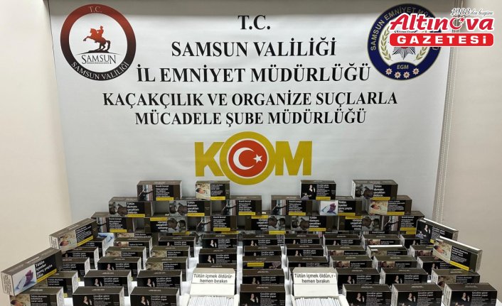 Samsun'da 15 bin makaron ele geçirildi