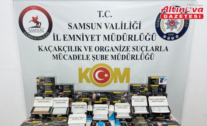 Samsun'da 16 bin 220 makaron ele geçirildi