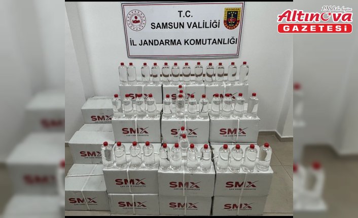 Samsun'da 620 litre etil alkol ele geçirildi