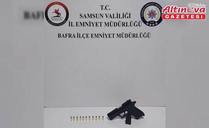 Bafra'da düğünde havaya ateş eden şüpheli yakalandı