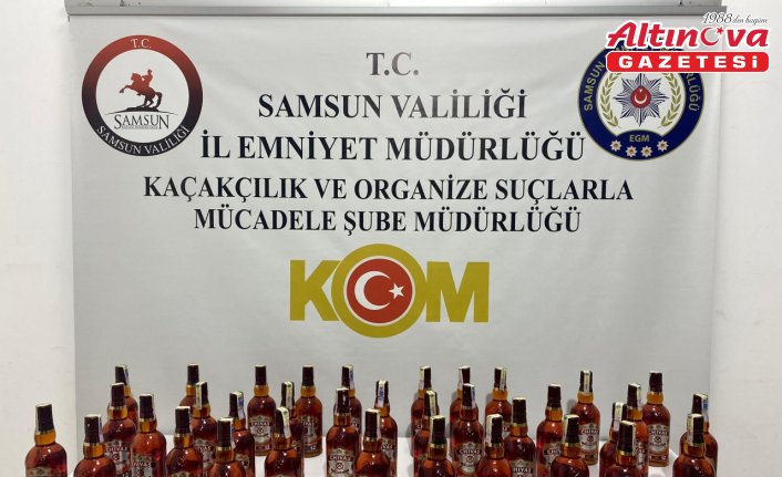 Samsun'da kaçak içki operasyonunda 1 şüpheli yakalandı