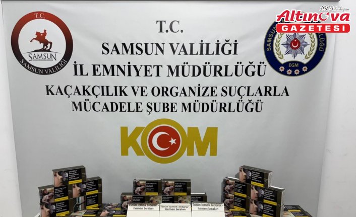 Samsun'da kaçakçılık operasyonunda 2 zanlı yakalandı