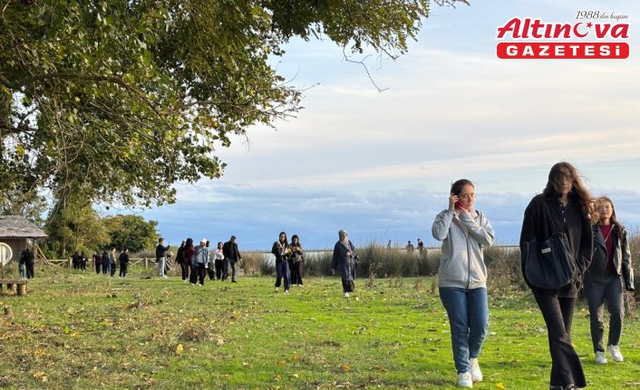 Bafra'da KYK öğrencileri Müze ve Kuş Cenneti'ni ziyaret etti