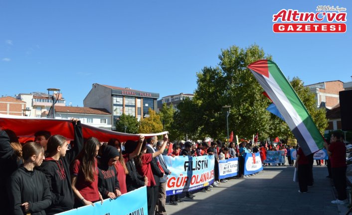 Samsun'da “Nehirden denize özgür Filistin“ yürüyüşü yapıldı