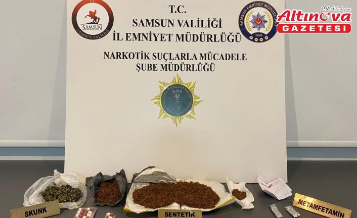 Samsun'da uyuşturucu operasyonunda 3 zanlı yakalandı