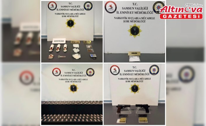 Samsun'da uyuşturucu operasyonunda 6 zanlı yakalandı