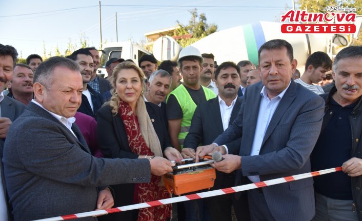 Soğukpınar'da çeşitli hizmetlerin verileceği binanın temeli atıldı