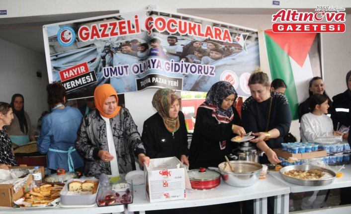 Taşova'da Gazzeli çocuklar yararına kermes düzenlendi
