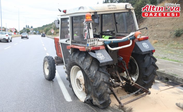 Taşova’da traktörle kamyonetin çarpışması sonucu 2 kişi yaralandı
