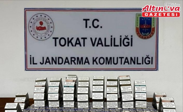 Tokat'ta 608 paket kaçak sigara ele geçirildi