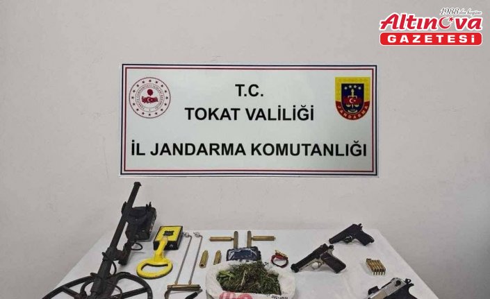 Tokat'ta kaçak kazı operasyonunda 1 kişi yakalandı