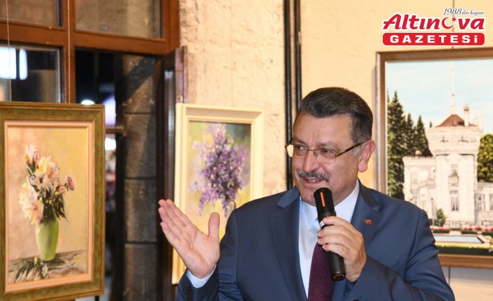 Trabzon'da 44 sanatçının hazırladığı “Cumhuriyet'in Renkleri“ isimli sergi açıldı