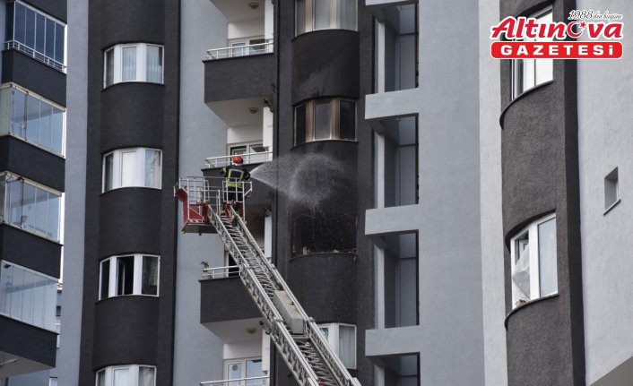 Trabzon'da apartmanda çıkan yangında 1 kişi yaralandı