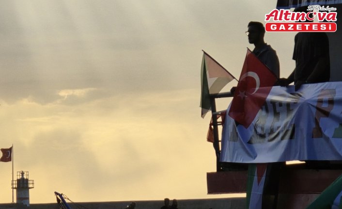 Zonguldak'ta Küresel Sumud Filosu'na destek için Karadeniz'e açıldılar