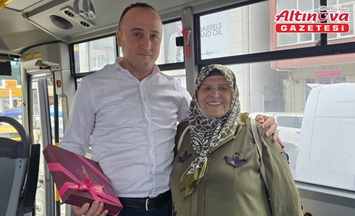 Zonguldak'ta rahatsızlanan yolcusunu evine ulaştıran otobüs şoförüne “teşekkür“ ziyareti