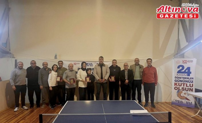 Amasya’da masa tenisi turnuvası yapıldı