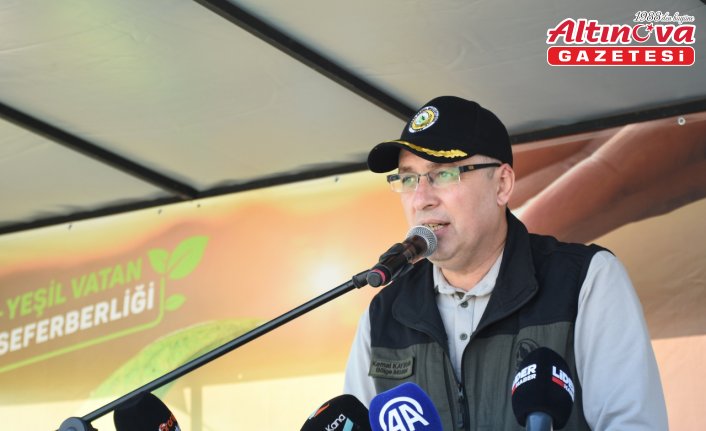 Antalya ve çevre illerde fidanlar toprakla buluşturuldu