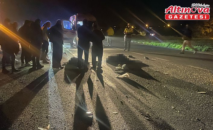 Bafra'da kamyonetin çarptığı 2 kişi hayatını kaybetti