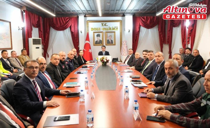 Bolu'da kış tedbirleri toplantısı yapıldı