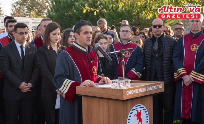 Büyük Önder Atatürk ebediyete intikalinin 87. yılında OMÜ'de anıldı